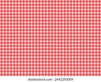 red white chequered tablecloth useful as a background