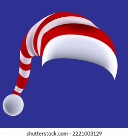 red and white christmas hat