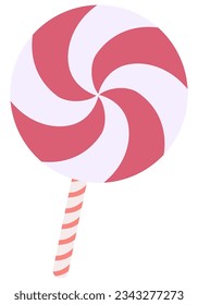 Red and white christmas lollipops.