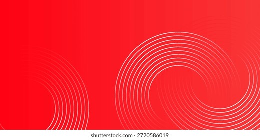 Círculos rojos y blancos