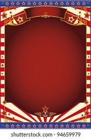 red and white circus background. A background for your advertising