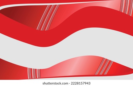 Fondo abstracto de color rojo blanco para el diseño de medios sociales ripples ilustración vectorial de patrón.