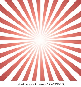 red and white color burst background. Vector illustration