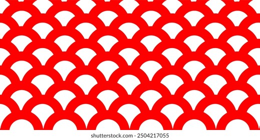 Red and white color combination geometric background, geometric pattern texture, random circle shape pattern