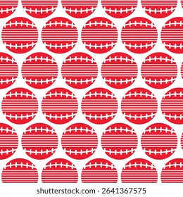 Red and white color modern ball pattern design for background 
