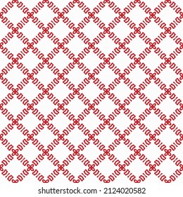 Red and white color seamless pattern texture and template. Multicolored. Colorful ornamental graphic design. Colored mosaic ornaments. Vector illustration. EPS10.