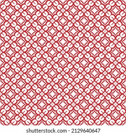 Color rojo y blanco textura de patrón y plantilla sin fisuras. Multicolorizado. Diseño gráfico ornamental colorido. Ornamentos de mosaico de colores. Ilustración vectorial. EPS10.