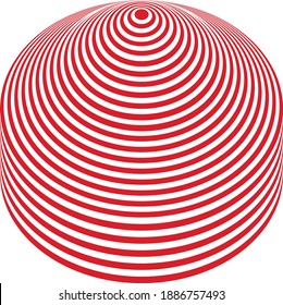 red and white cone target illustration