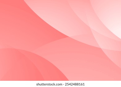 Red and white curve overlap abstract background for corporate concept, template, poster, brochure, website, flyer design. Vector illustration	
