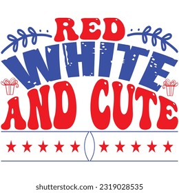 Red White And Cute, Design and vector file.