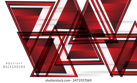 Red white design polygonal background