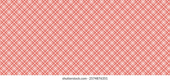 Red and white diagonal fabric texture background