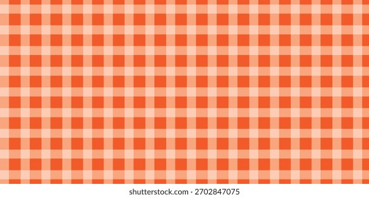 Patrón de gingham o vichy diagonal rojo y blanco. Diseño textil. Mantel tradicional, picnic a cuadros, servilleta de cesta, toalla o pañuelo de impresión. Fondo a cuadros. Ilustración plana de Vector.