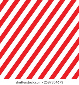Red and white diagonal lines Seamless Pattern Background. Striped modern motley background Design. EPS vector illustration