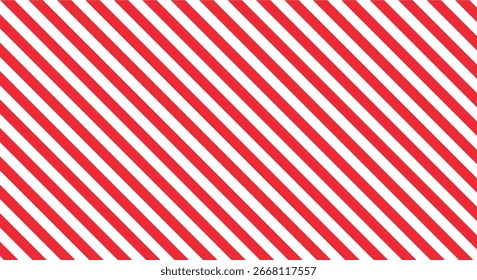 Plano de fundo de aviso riscado diagonal vermelho e branco usado para sinalização de segurança, prevenção de riscos, design de cuidado industrial, aviso de alerta de emergência e conceitos de padrão de zona de construção