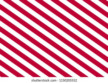 Red and White Diagonal Stripes