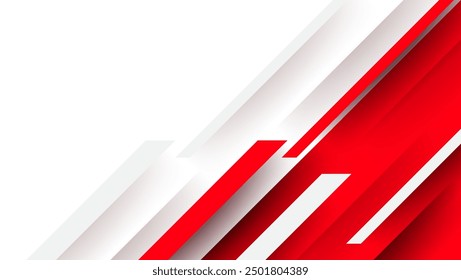 red and white diagonal stripes background. great for corporate banner, presentation, journal report cover, business poster.