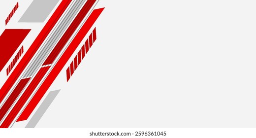 red and white diagonal stripes background. great for corporate banner, presentation, journal report cover, business poster.