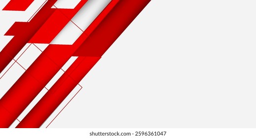 red and white diagonal stripes background. great for corporate banner, presentation, journal report cover,