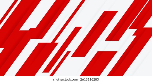 red and white diagonal stripes background. great for corporate banner, presentation, journal report cover, business poster.