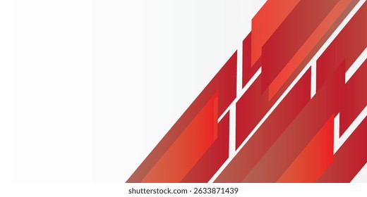 red and white diagonal stripes background. great for corporate banner, presentation, journal report cover, business poster