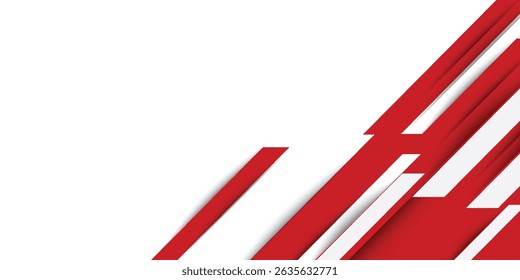 red and white diagonal stripes background. great for corporate banner, presentation, journal report cover, business poster. modern background