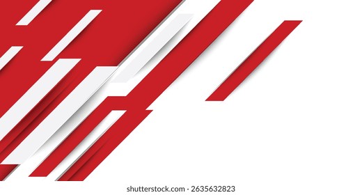 red and white diagonal stripes background. great for corporate banner, presentation, journal report cover, business poster. modern background
