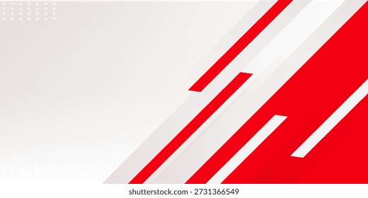 Fondo de rayas diagonales rojas y blancas. Ideal para Anuncio corporativo, presentación, portada de informe de revista, póster de negocios.
