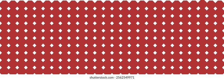 Red and White Diamond Pattern Seamless Texture