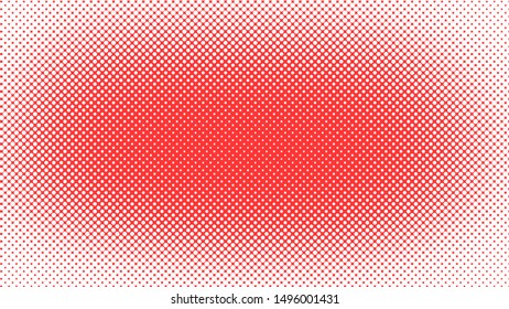 Red and white dotted background in pop art retro style, vector illustration