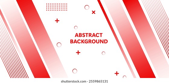 Red and white element colour diagonal shapes lines with red design vector illustration eps10. Perfect for modern projects basktop wallpaper banner pattern poster texture .