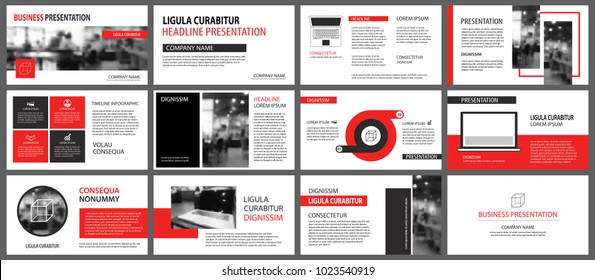 Red and white element for slide infographic on background. Presentation template. Use for business annual report, flyer, corporate marketing, leaflet, advertising, brochure, modern style. 