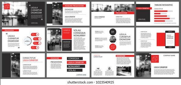 Red and white element for slide infographic on background. Presentation template. Use for business annual report, flyer, corporate marketing, leaflet, advertising, brochure, modern style. 