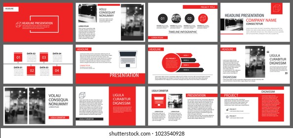 Elemento vermelho e branco para infográfico slide em fundo. Modelo de apresentação. Use para relatório anual de negócios, flyer, marketing corporativo, folheto, publicidade, folheto, estilo moderno.