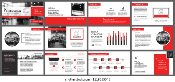 Red and white element for slide infographic on background. Presentation template. Use for business annual report, flyer, corporate marketing, leaflet, advertising, brochure, modern style.