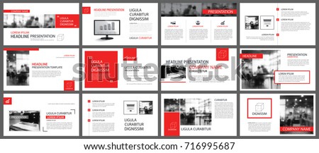 Red and white element for slide infographic on background. Presentation template. Use for business annual report, flyer, corporate marketing, leaflet, advertising, brochure, modern style.