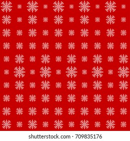 Red and white ethnic design with traditional tribal motifs. Mayan symbol ethnic pattern, geometric design in Christmas colors, winter holiday background. Embroidery style winter clothes ornament.