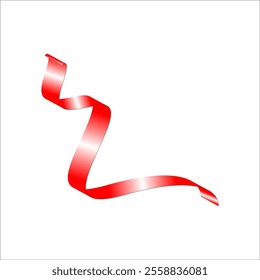 red white red flag color gradient ribbon vector eps