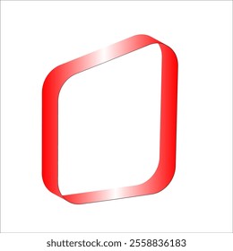 red white red flag color gradient ribbon vector eps