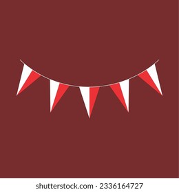 
The red and white flag flutters towards independence day