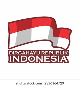 
The red and white flag flutters towards independence day