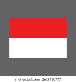 red and white flag. flag of indonesia