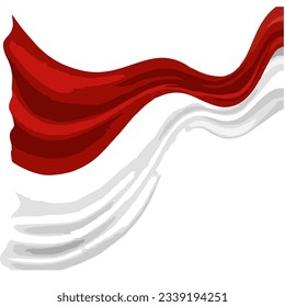 
red and white flag vector, red and white background, red and white flag