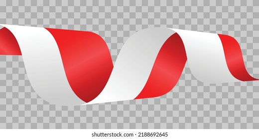red and white flag vector design for Indonesia, Monaco and Poland
