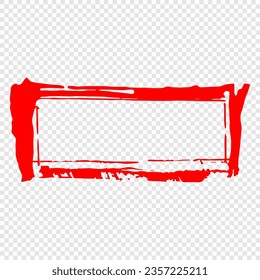 red and white frame for your text