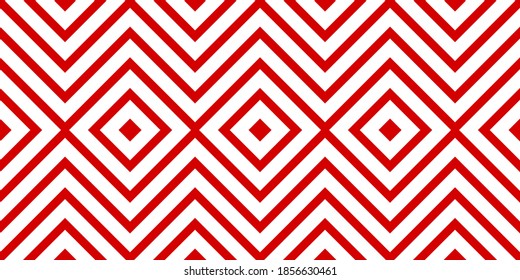 Red and white geometric pattern. Vector illustration.