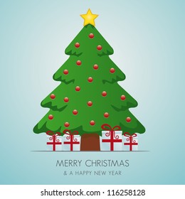 red white gift boxes pinetree merry christmas