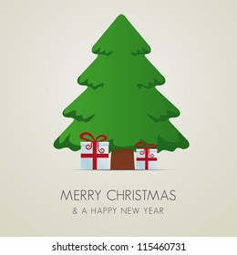 red white gift boxes tree merry christmas