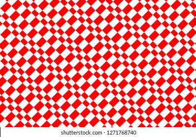 Red and white Gingham pattern.Texture from rhombus for - plaid,tablecloths,clothes,shirts, dresses,paper,bedding,blankets,quilts and other textile products.Vector illustration.EPS-10.