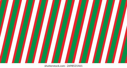 red, white. green stripe. Pattern of stripes seamless design pattern candy cane, for fabric. Vertical stripe abstract background Line